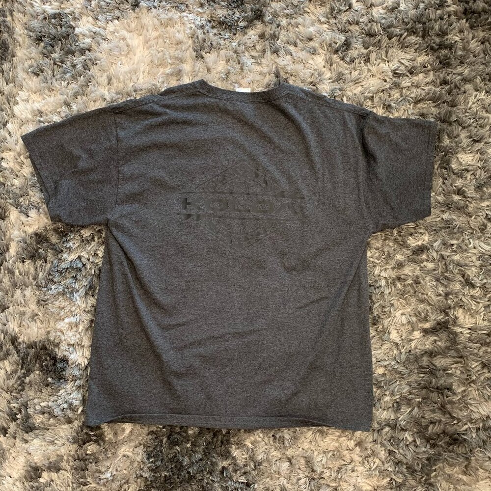 KOLOA Surf Co Hawaii T Shirt Men XL Grey Short Sleeve Chest Logo Tee